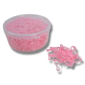 Rosa Silikonband 500 st